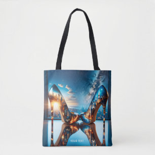 Fantasy Cute Glass Shoes City Tote Bag