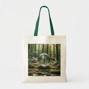 Fantasy Cute Glass Sphere Dragonfly Tote Bag
