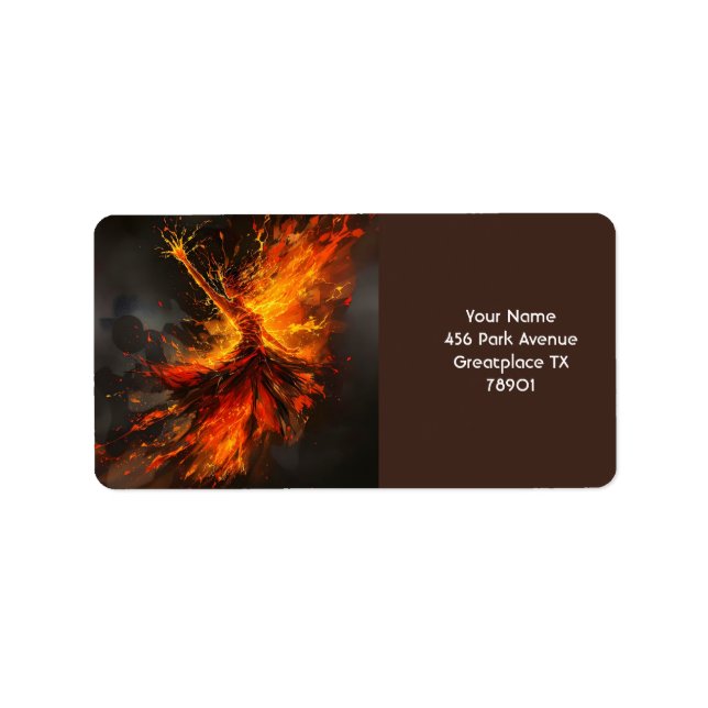 Fantasy Cute Grand Flames Flamenco Label (Front)