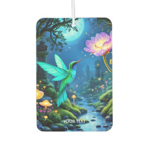 Fantasy Cute Green Bird Flower Car Air Freshener