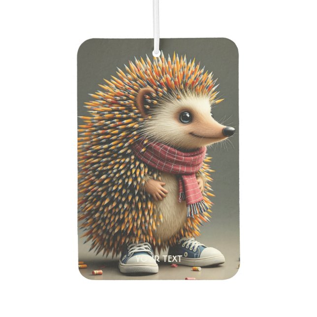 Fantasy Cute Hedgehog Sharp Needles Car Air Freshener (Front)