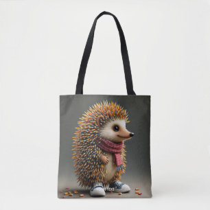 Fantasy Cute Hedgehog Sharp Needles Tote Bag