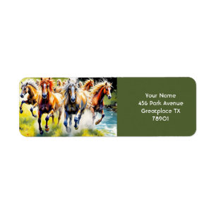 Fantasy Cute Herd Wild Horses