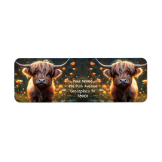Fantasy Cute Highland Baby Cow