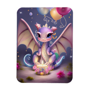 Fantasy Cute Kawaii baby dragon Magnet