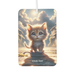 Fantasy Cute Kitten Road City Car Air Freshener