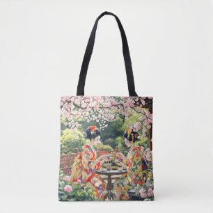 Fantasy Cute Kyoto Garden Tea Tote Bag