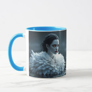 Fantasy Cute Lake Swan White Mug