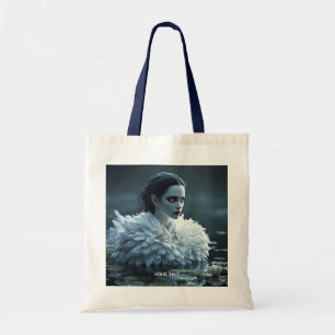 Fantasy Cute Lake Swan White Tote Bag