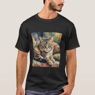Fantasy Cute Lazy Cat Couch T-Shirt