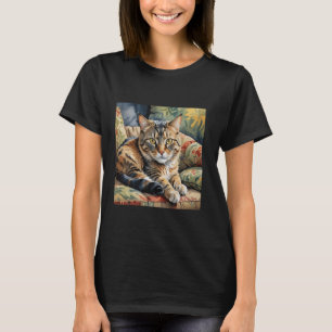 Fantasy Cute Lazy Cat Couch T-Shirt
