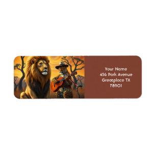 Fantasy Cute Lion Tiger Guitar