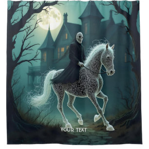 Fantasy Cute Man Halloween Horse Shower Curtain