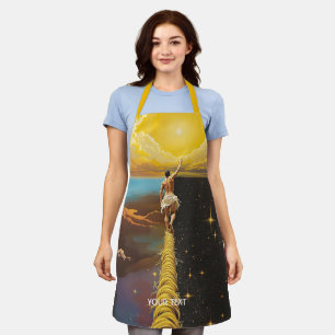 Fantasy Cute Man Rope Space Apron