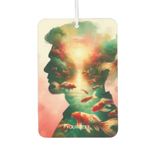 Fantasy Cute Man Sea Fish Car Air Freshener
