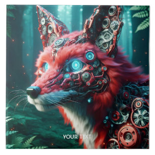 Fantasy Cute Mechanic Fox Cyborg Tile