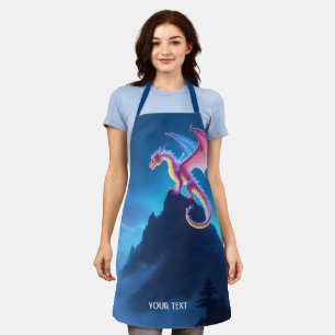 Fantasy Cute Mist Shrouded Dragon Apron
