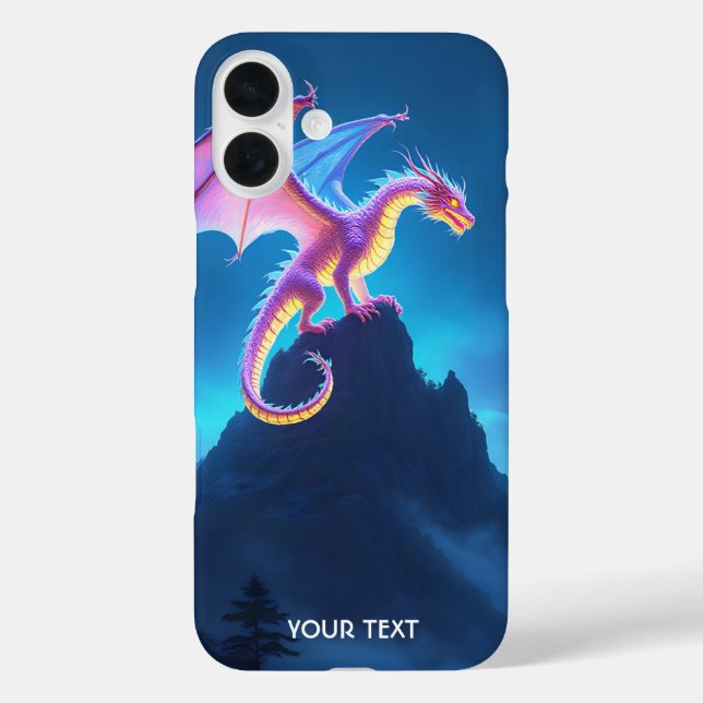 Fantasy Cute Mist Shrouded Dragon Case-Mate iPhone Case (Back)