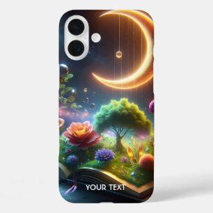 Fantasy Cute  Moon Garden Book iPhone 16 Plus Case