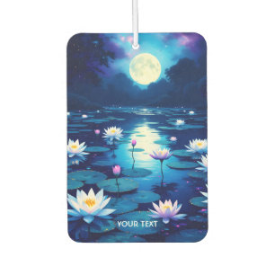 Fantasy Cute Moon Lily Pond Car Air Freshener