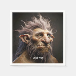 Fantasy Cute Mountain Mythical Creature Napkin