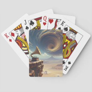 Fantasy Cute Music Of Desert Playing Cards