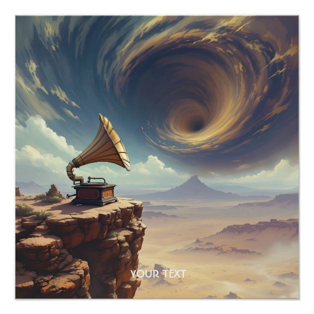 Fantasy Cute Music Of Desert Poster (Front)
