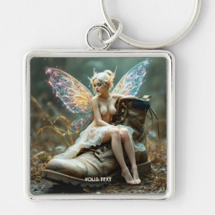 Fantasy Cute  Old Big Boot Key Ring