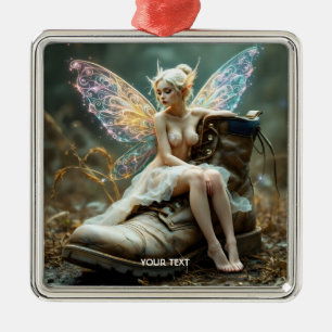 Fantasy Cute  Old Big Boot Metal Tree Decoration