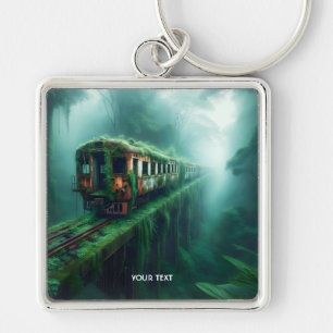 Fantasy Cute Old Past Train Key Ring