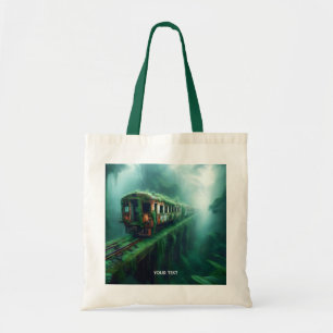 Fantasy Cute Old Past Train Tote Bag
