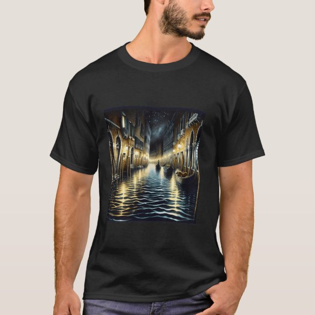 Fantasy Cute Old Venice Canal T-Shirt (Front)