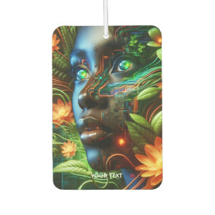 Fantasy Cute Orange Green Girl Car Air Freshener