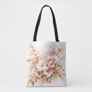 Fantasy Cute Pastel Pink Sakura Tote Bag