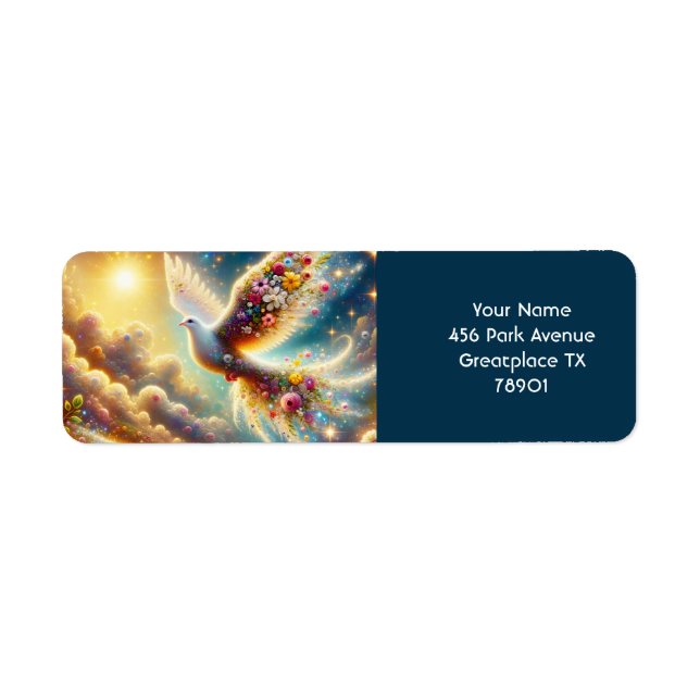 Fantasy Cute Pigeon Space Flowers (Front)