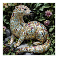 Fantasy Cute Playful Otter Sculpture