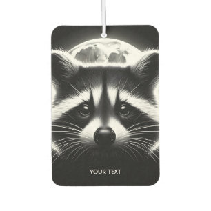 Fantasy Cute Racoon Face Moon Car Air Freshener