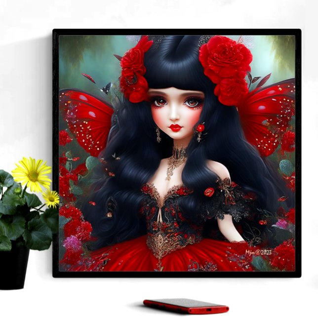 Fantasy Cute Red Fairy Princess Poster (Creator Uploaded)