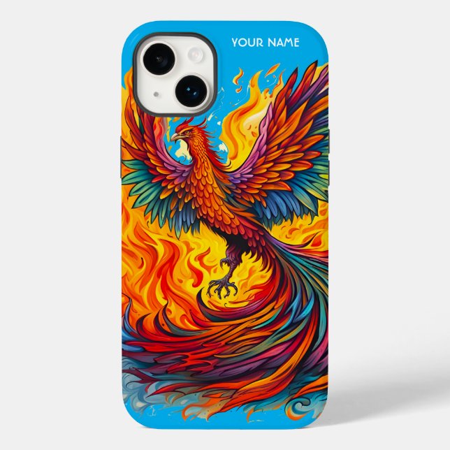 Fantasy Cute Rising Phoenix Flames Case-Mate iPhone Case (Back)