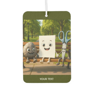 Fantasy Cute Rock Paper Scissors Car Air Freshener