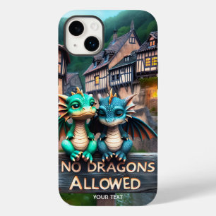 Fantasy Cute Sad Baby Dragons Case-Mate iPhone 14 Plus Case