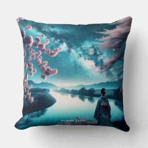 Fantasy Cute  Sakura Girl Night Cushion