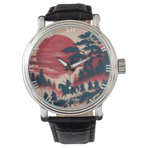 Fantasy Cute Samurai Sun Rising Watch