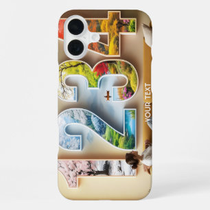 Fantasy Cute Season Four Numbers iPhone 16 Plus Case