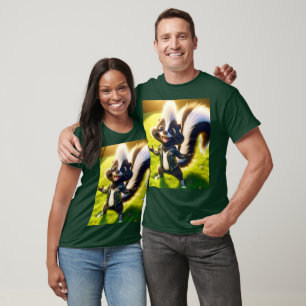 Fantasy Cute Skunk Punk Style T-Shirt