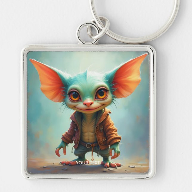 Fantasy Cute  Small Adorable Creature Key Ring (Front)