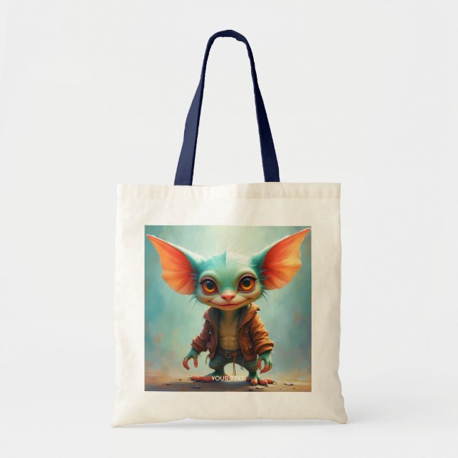 Fantasy Cute  Small Adorable Creature Tote Bag (Front)