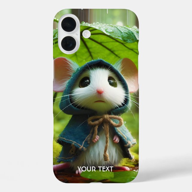 Fantasy Cute  Small Mouse Rain Case-Mate iPhone Case (Back)