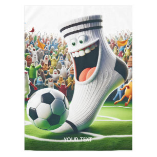Fantasy Cute Soccer Ball Sock Tablecloth