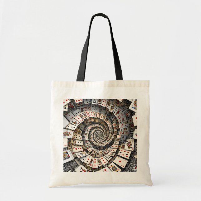 Fantasy Cute  Spiral Cards Staircase  Tote Bag (Front)